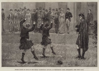 Sword Dance of Boys of the Royal Caledonian Asylum, at Westbrook Park, Godalming by Frank Dadd